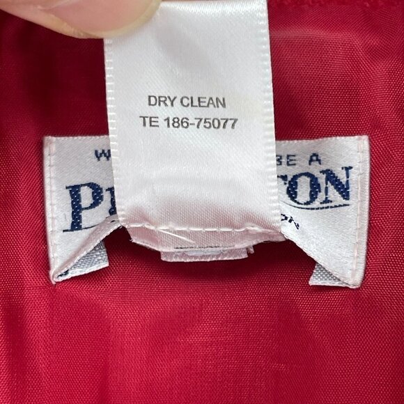 Pendleton Red Merino Wool Double Breasted Pea Coat Jacket Collared - Picture 8 of 8